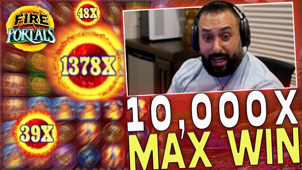 INSANE MAX WIN ON FIRE PORTALS! (10,000x)