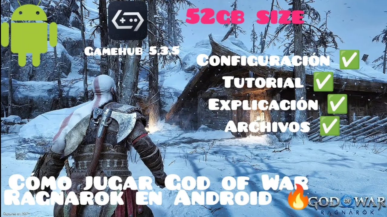 Como jugar God of War Ragnarok en tu dispositivo Android con gamehub full tutorial ✅🤯