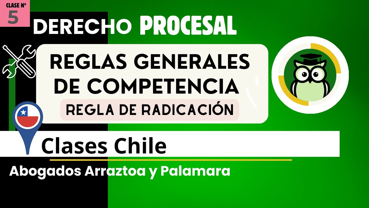 REGLAS GENERALES DE COMPETENCIA ⚖️ REGLA DE RADICACIÓN 👩🏻‍⚖️ CLASES DE DERECHO VIRTUALES 👩🏻‍⚖️