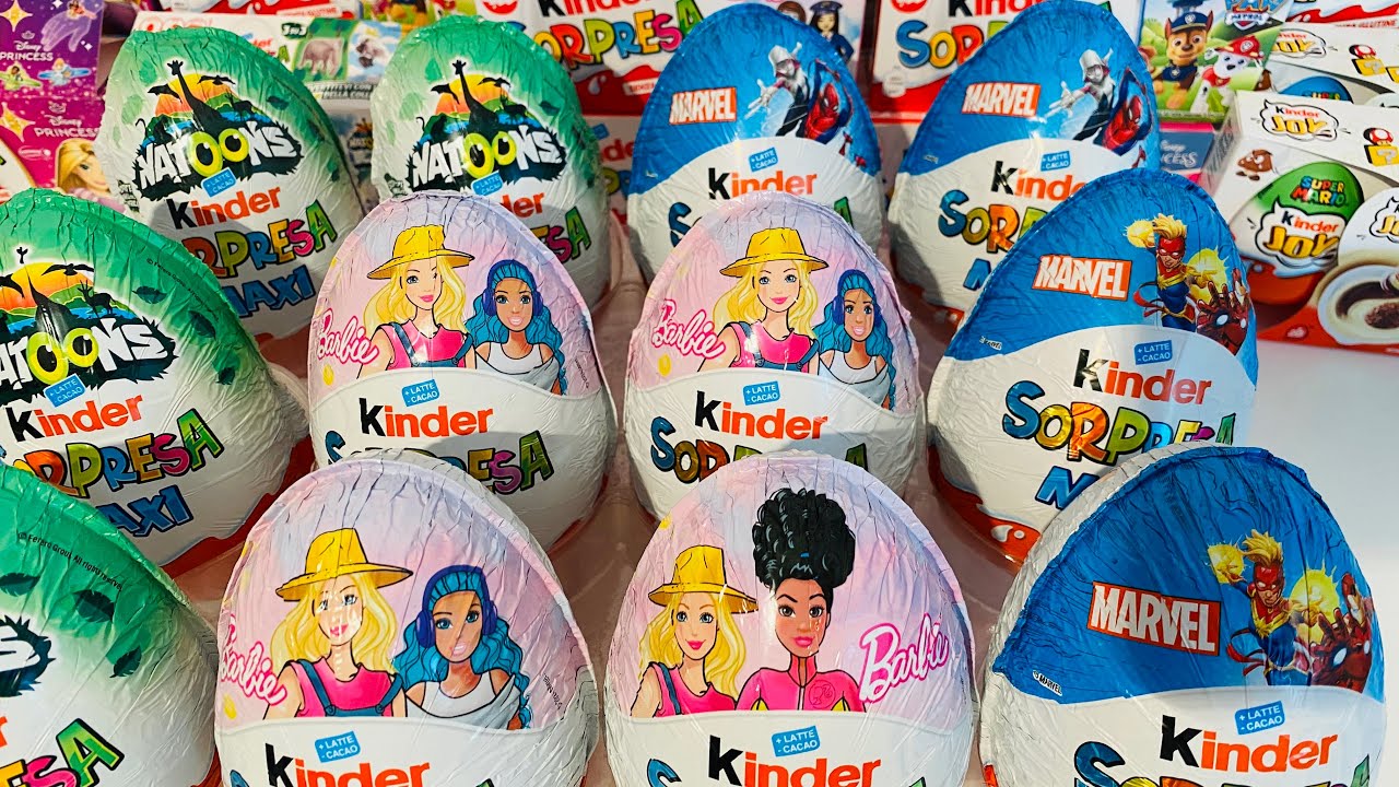 Marvel VS Marvel Maxi Kinder Surprise ASMR Unboxing 