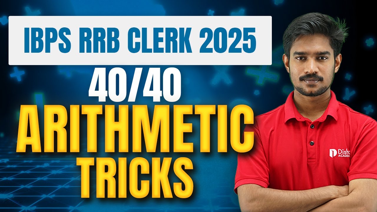 IBPS RRB CLERK 2025 | 40/40 | ARITHMETIC TRICKS By AKHIL SIR #ibps #rrbclerk #ibpsclerk
