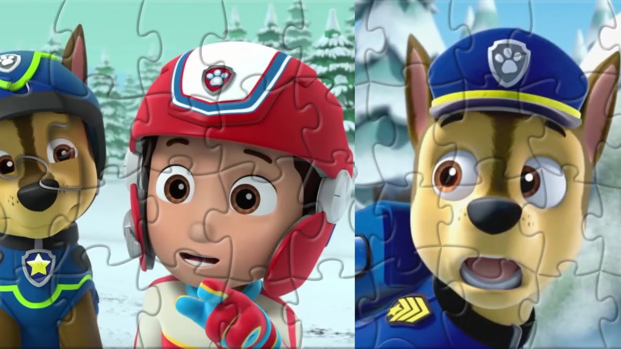 Paw Patrol Rescue Puzzle 🧩 Chase Helps Ryder