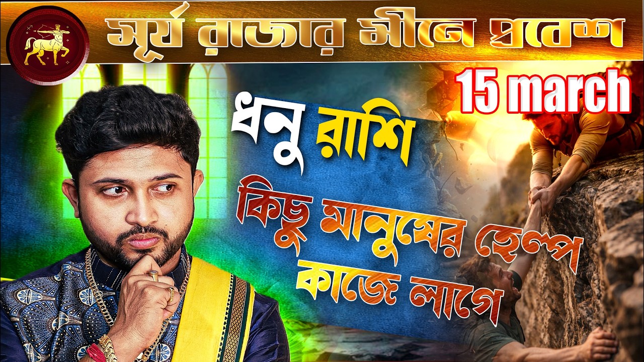 ধনু 🏹 রাশি। Sagittarius Sign 🏹 ♐।রবির সঞ্চার। ১০ march থেকে ২ মাস । প্রভাব জানুন।