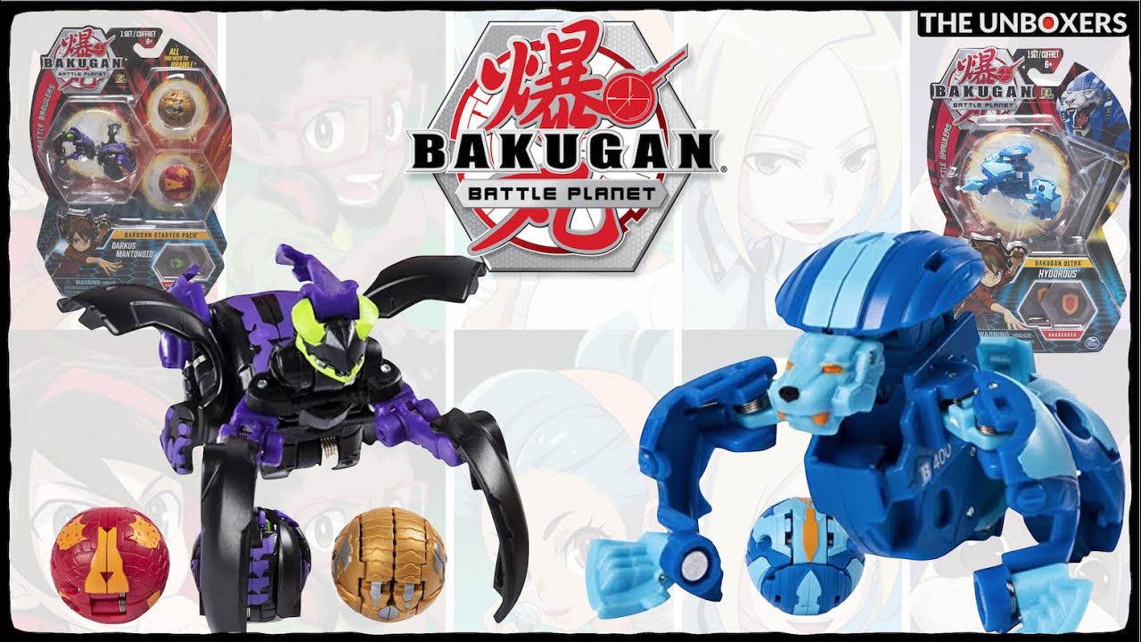 Bakugan Battle Planet Ultra Hydorous & Darkus Mantonoid Starter Pack