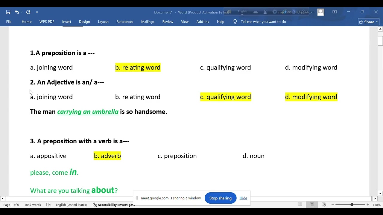 preposition