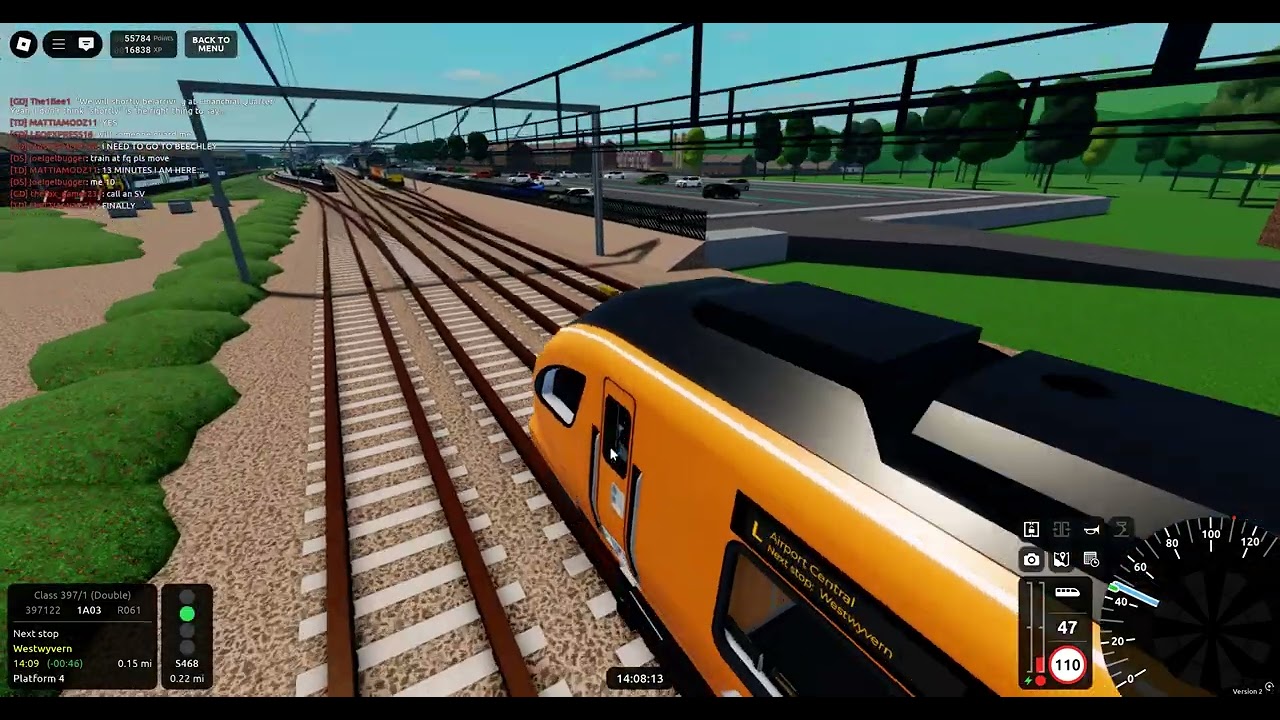 Roblox SCR v2.1.3 R061 Llyn-By-The-Sea➡️Stepford Airport Central (Class 397/1) (READ DESC)