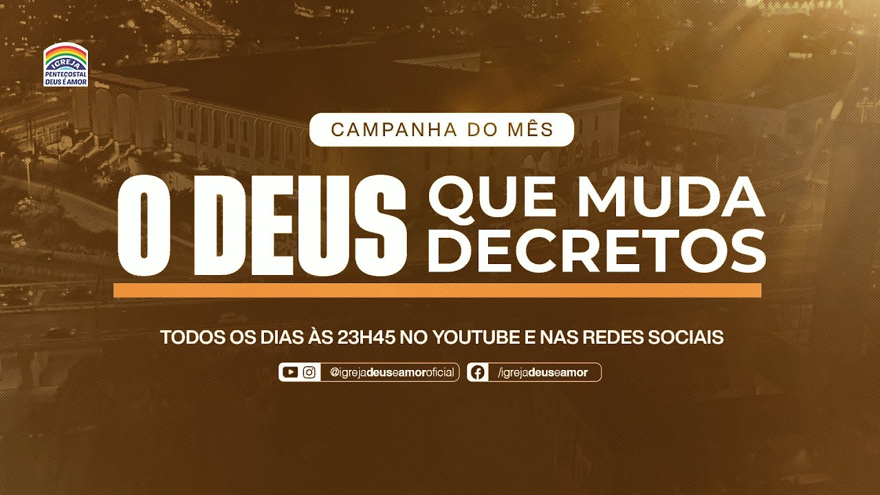 Ora&ccedil;&atilde;o da Meia-Noite | O Deus que muda decretos | IPDA AO VIVO | 22/11/2025