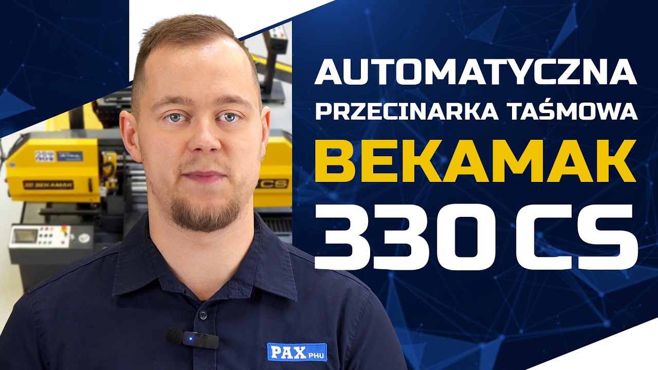 Bestseller wśród automatycznych przecinarek taśmowych - BEKAMAK BMSO 330 CS