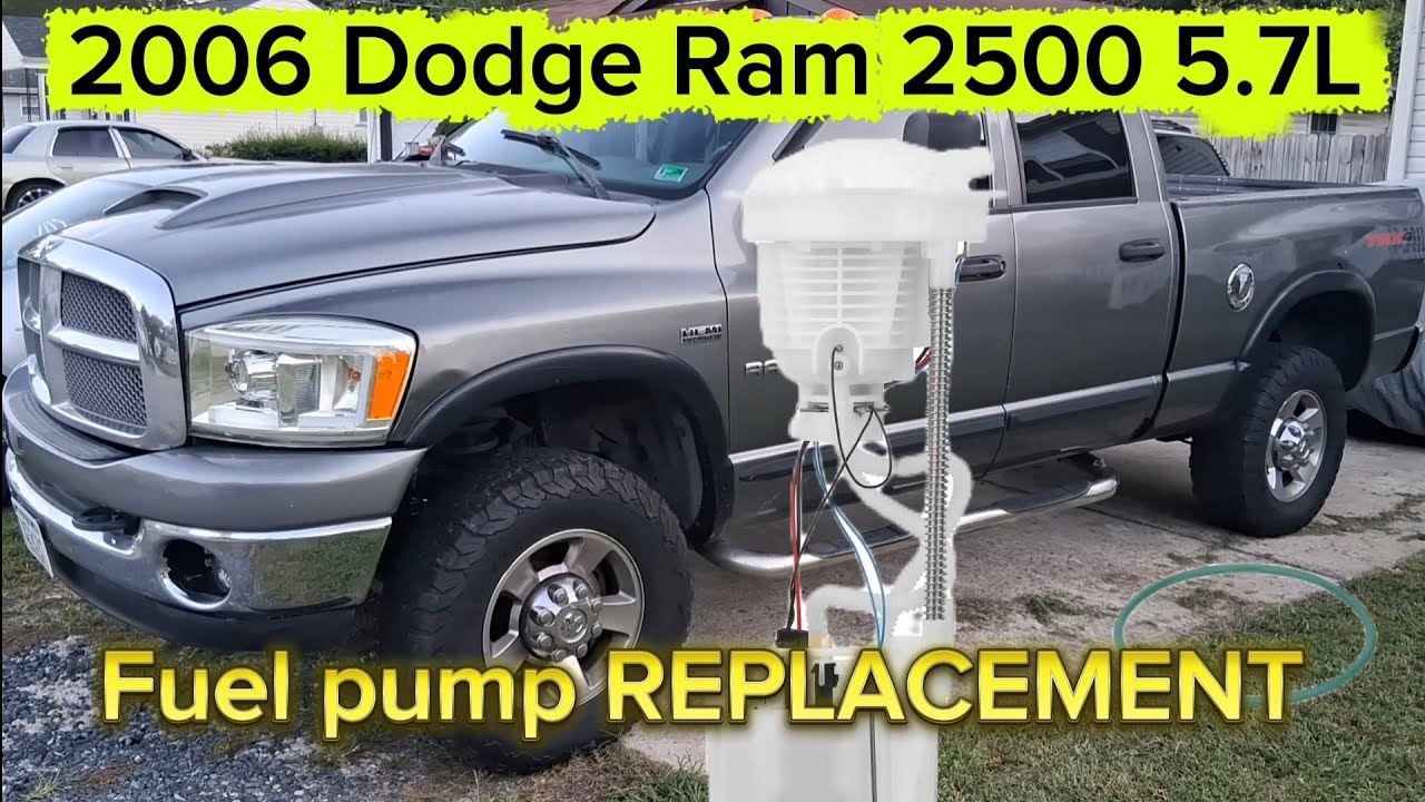 Замена топливного насоса для Dodge Ram 2500 5.7 2006 года выпуска.