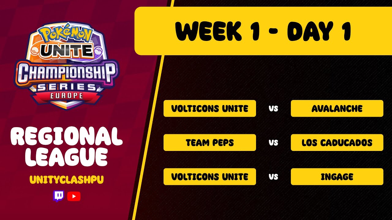 ✨ UCS - EU Regional League ✨ Week 1 - Day 1 ✨ Pokemon UNITE ✨
