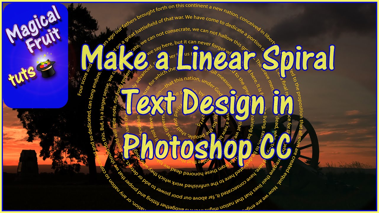 Make a Linear Spiral Text Design in Photoshop CC