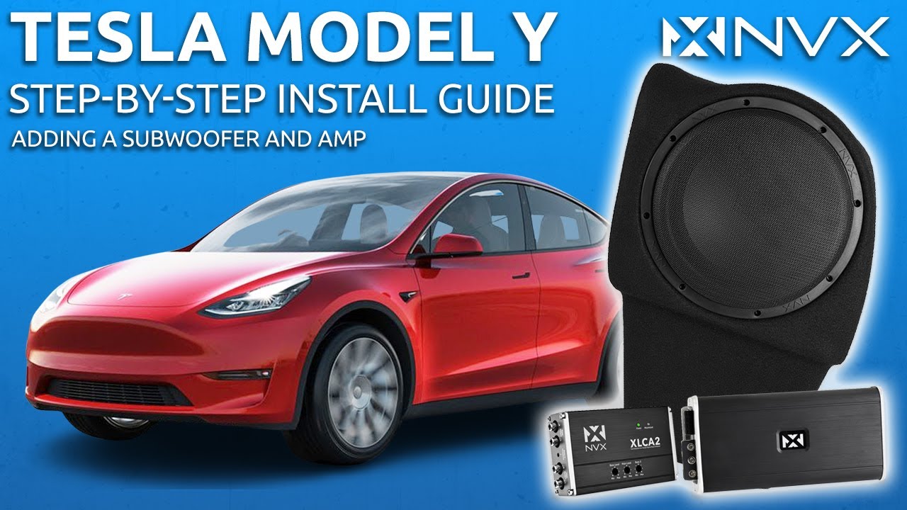 Добавление сабвуфера и усилителя в Tesla Model Y — пошаговое руководство по установке сабвуфера N...