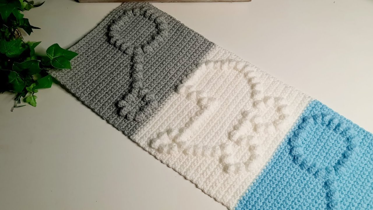 bobblestitch crochet ,baby rattle sqaure ,easy ,follow along ♥