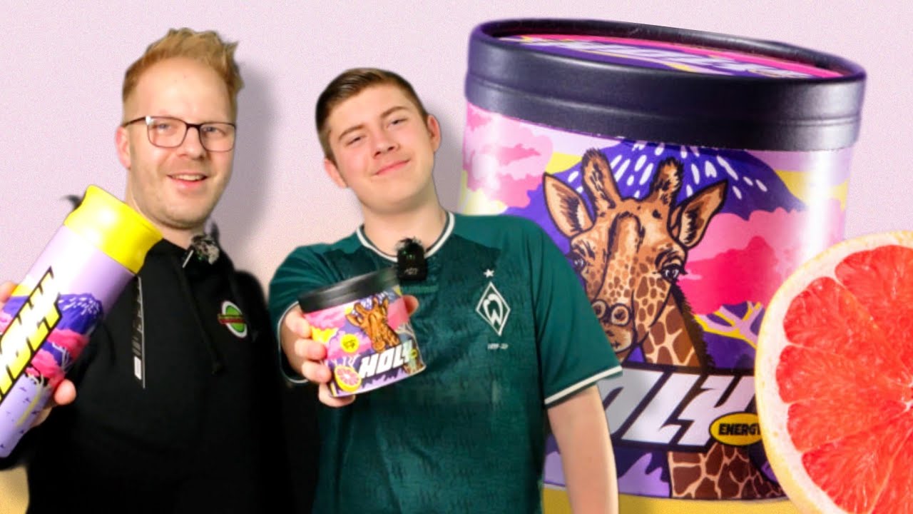 HOLY April Fools: Energy Grapefruit Giraffeaffe im Test - Gaming Booster Energy Drink