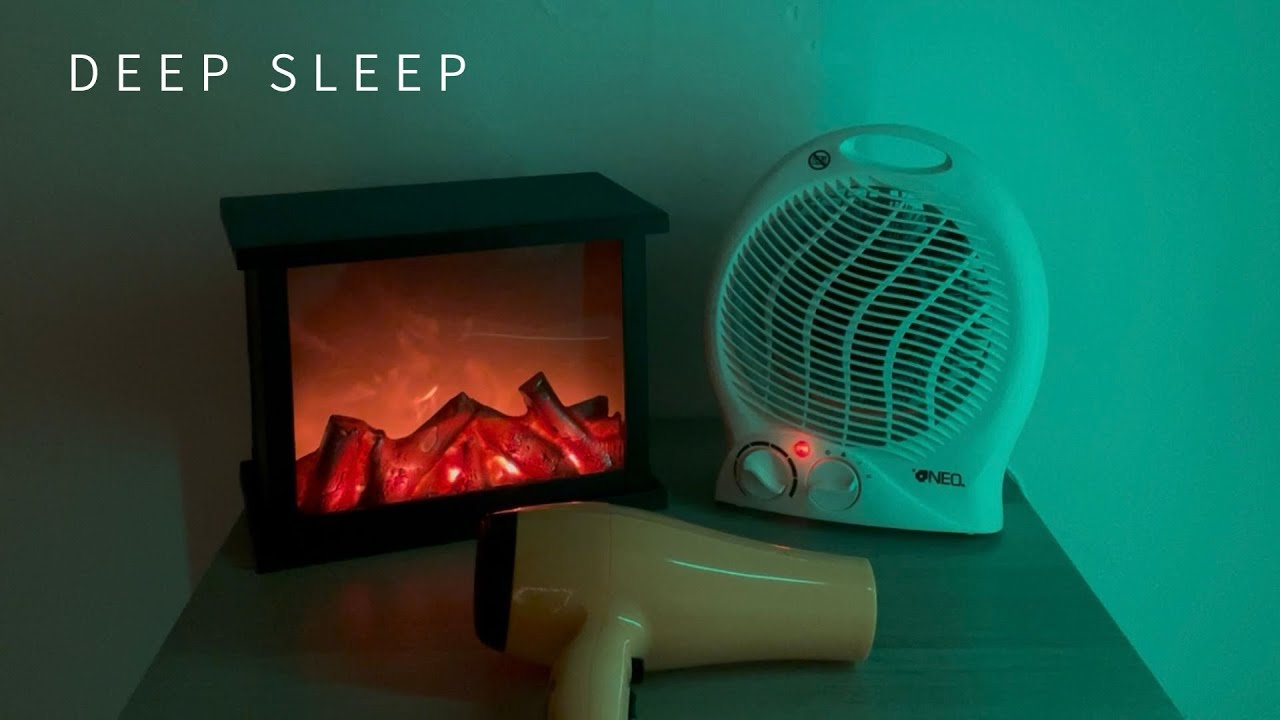 CHOOSE RELAX while the WORLD thinks TOO MUCH  - FIREPLACE, FAN HEATER and HAIR DRYER SOUND (ASMR)