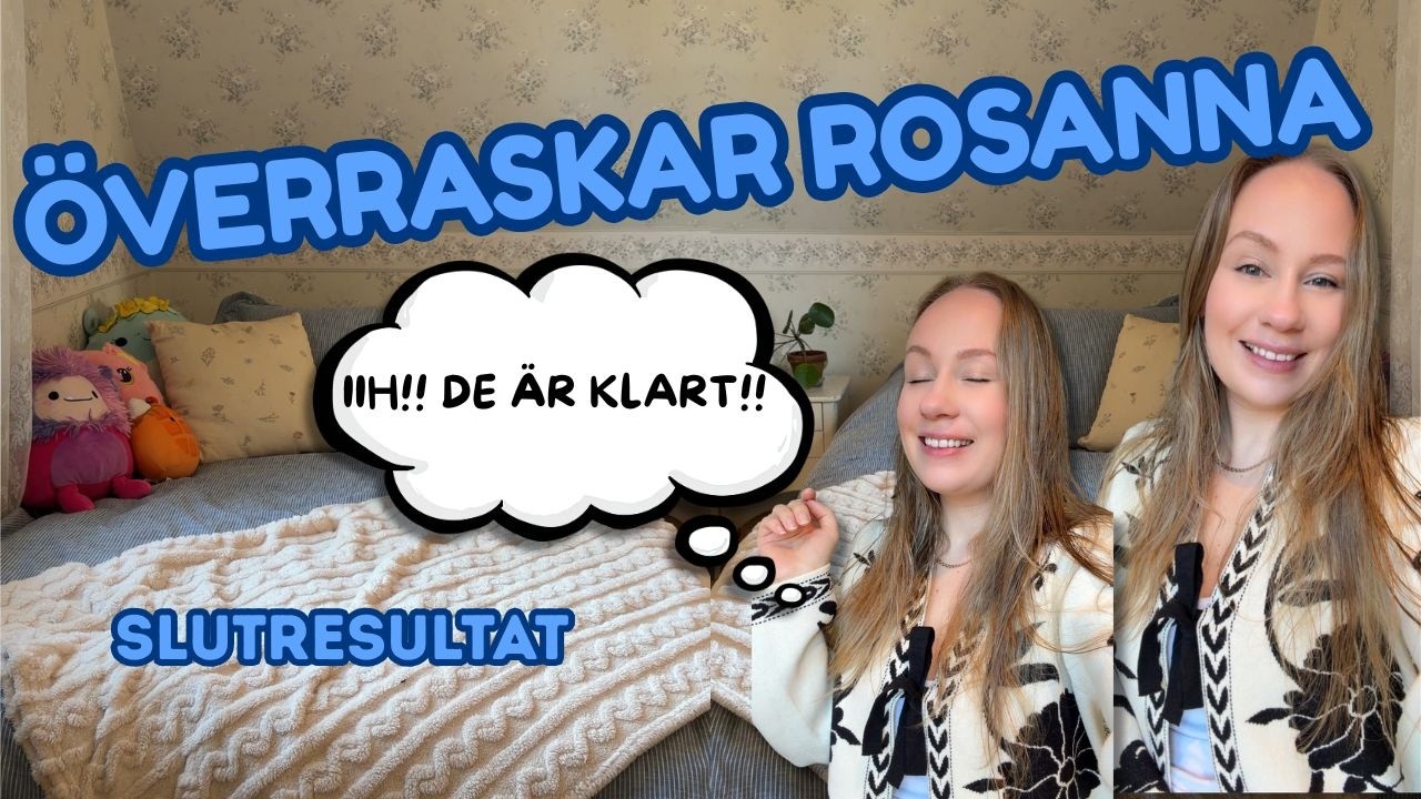 ROSANNAS RUM ÄR KLART🥹🤩