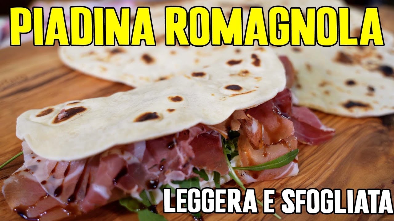 Piadina romagnola fatta in casa - RICETTA di NONNA *SENZA PLANETARIA e pronti in POCHI MINUTI *