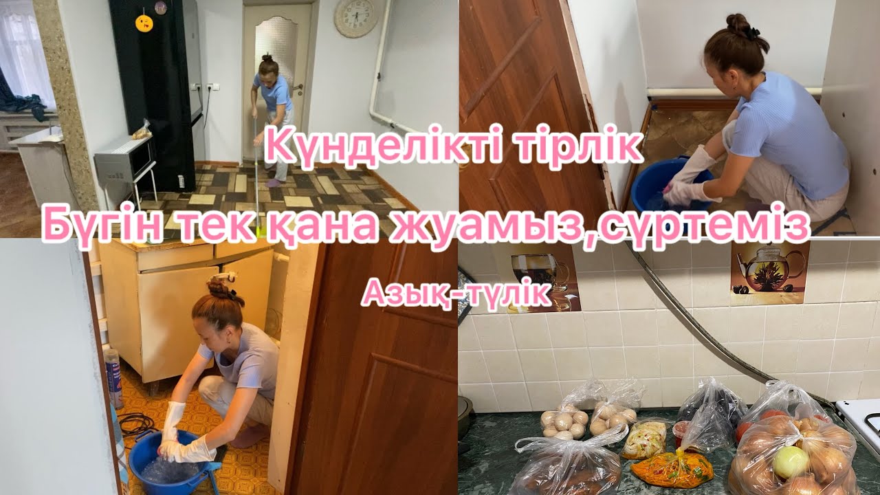 КҮНДЕЛІКТІ ТІРЛІК.БҮГІН ТЕК ҚАНА ЖУАМЫЗ,СҮРТЕМІЗ.Азық/түлік