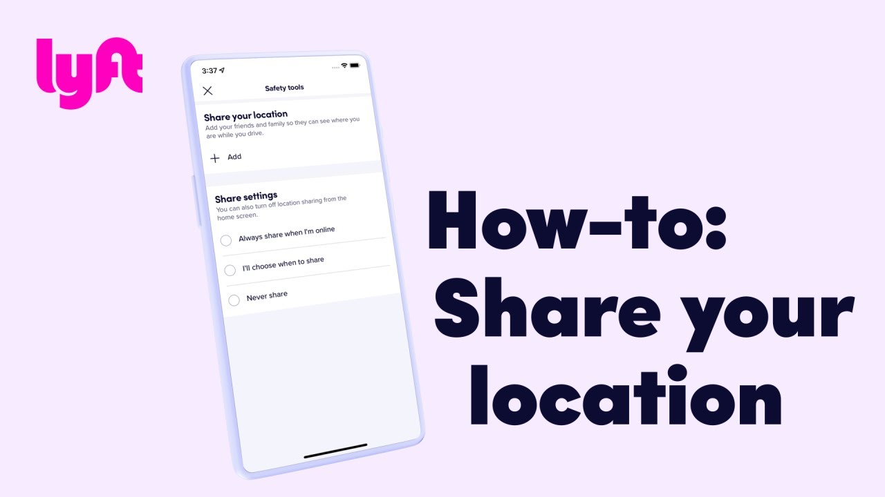 How-to: Share your location | Tutorial | Learn with Lyft | #walkthrough #ui  #Lyft