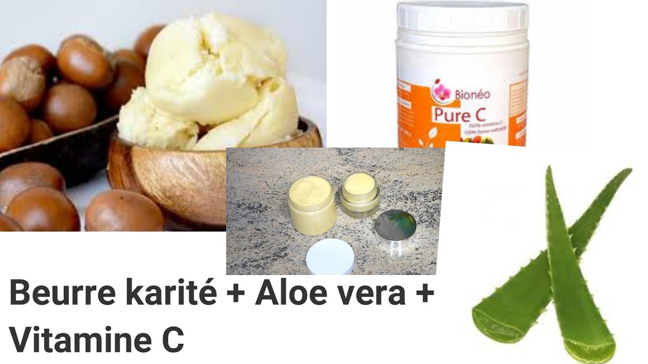 Baume corps au beurre de karité aloe vera et Vitamine C/ hydratation intense