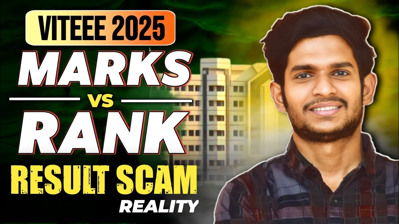 VITEEE 2025 Rank SCAM? Marks vs Rank Truth EXPOSED
