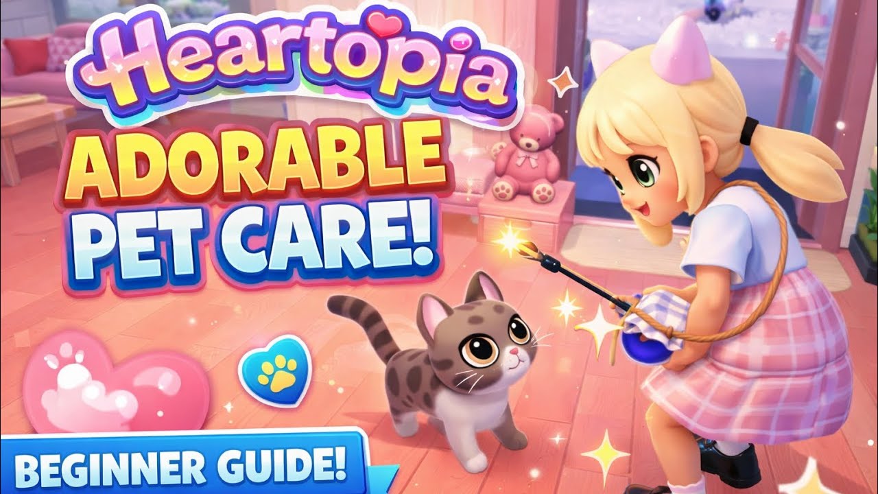 Heartopia how to get Cats and Dogs! Pet care