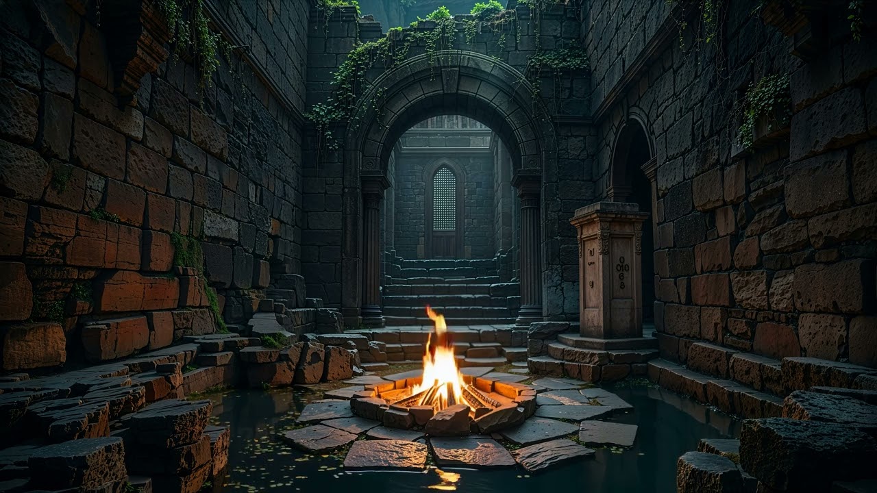 Embers Between Whispering Stones | Deep Sleep Calm