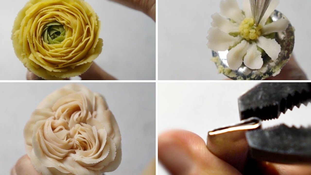 윌튼104번 튜닝 / 라넌큘러스 / 장미 /코스모스 / Tuning Tips Wilton No.104 /flower piping techniques