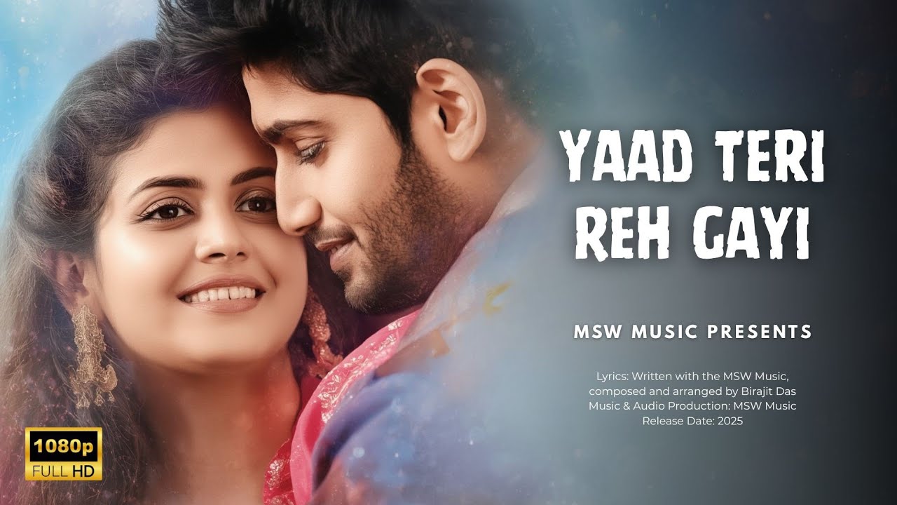🎵 YAAD TERI REH GAYI | Bollywood Romantic Song 2025 | MSW Music Hindi Presents 🎵