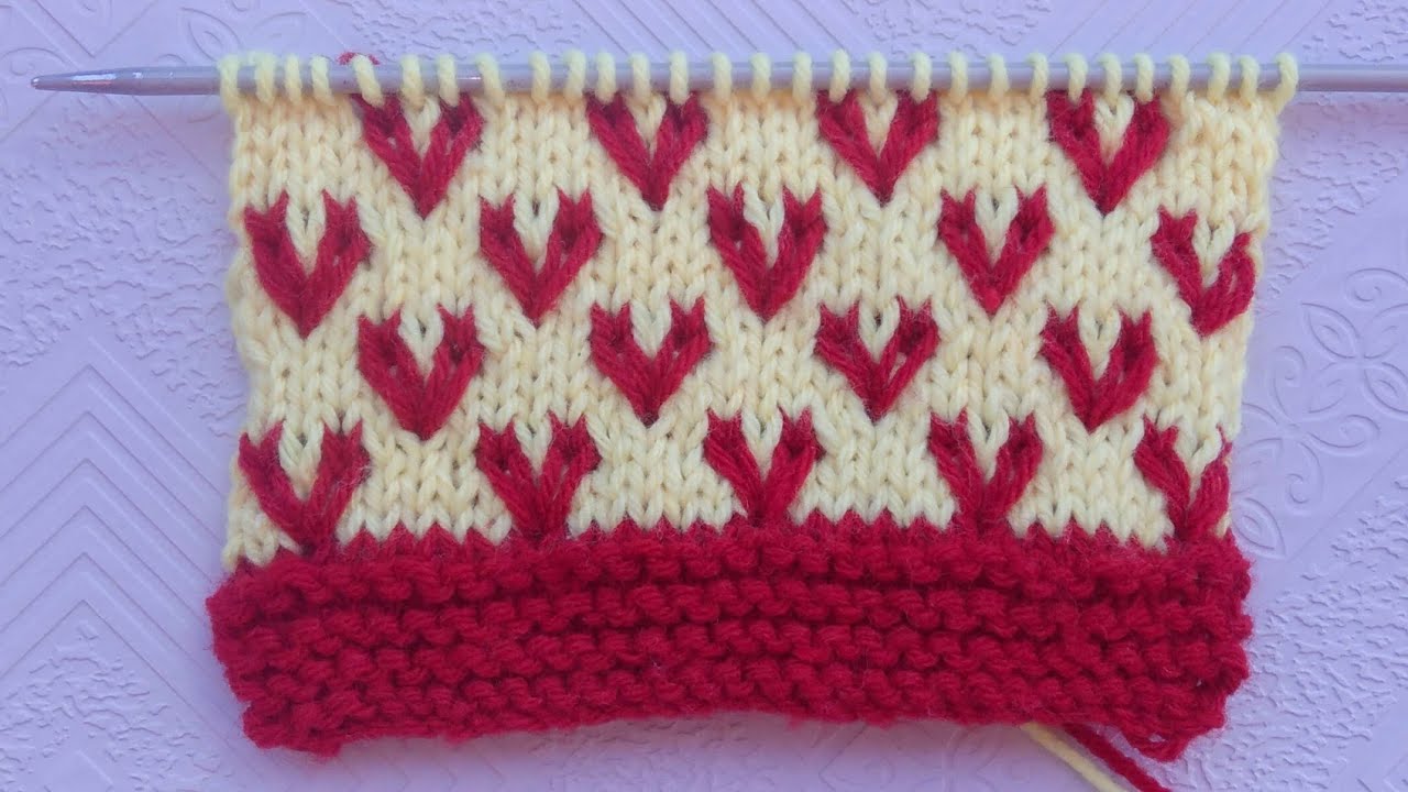 दो रंग स्वेटर डिजाइन | Easy Two Color Sweater Knitting Design for Beginners