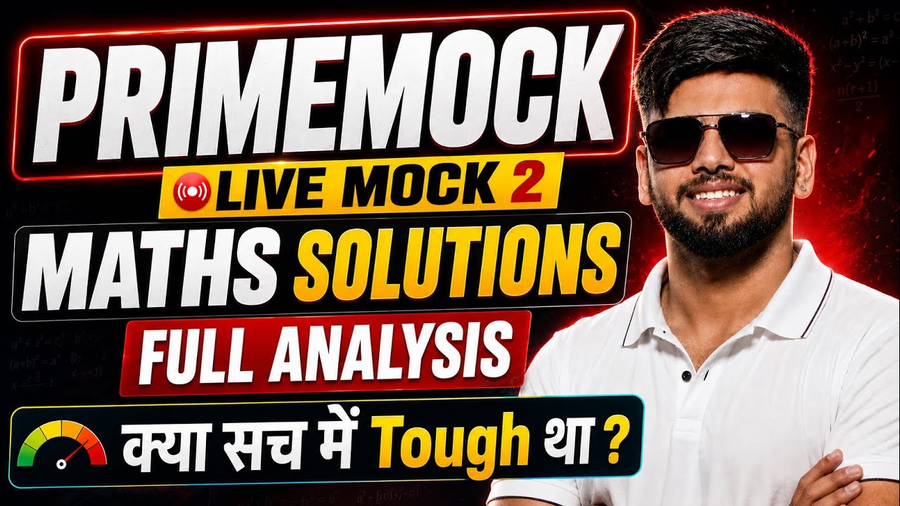SSC CGL 2026 Live Mock 2 Maths Solutions | Full Analysis + PDF | PrimeMock by Abhas Saini