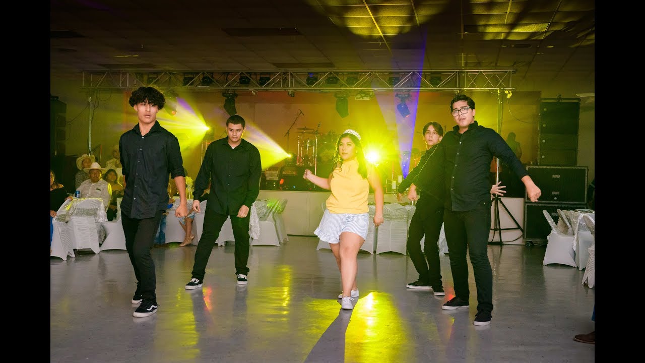 Emily Quinceanera Surprise Dance with Houston Chambelanes Company