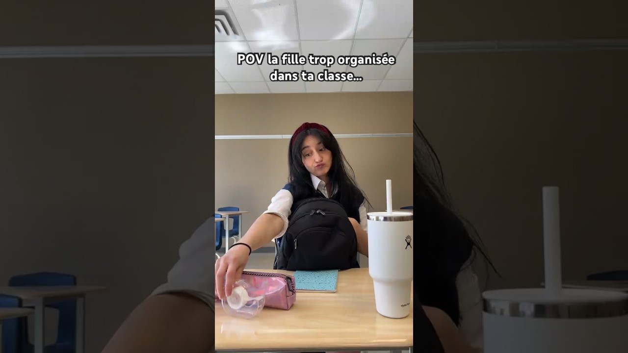 POV la fille trop organis&eacute;e de ta classe&hellip; #ecole #humour #classes