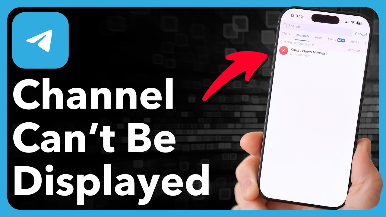How To Fix Telegram Channel Can't Be Displayed
