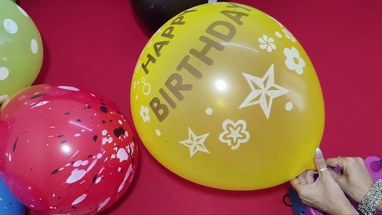 FUN SATISFYING LOT'S OF BIG BALLOON AND LOT'S OF MYLAR BALLOON BLOWING । SATISFYING VIDEO 