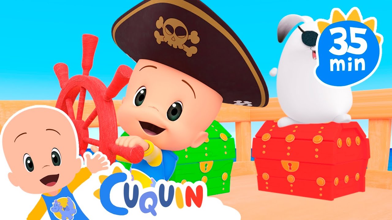 Cuquin's colorful treasure chests 🏴‍☠️️🪙  Learn the colors with Cuquin's educational videos for kids