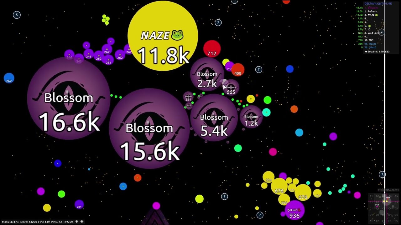 Agar.io uncut server takeovers (w/ Rezza & Sauro)
