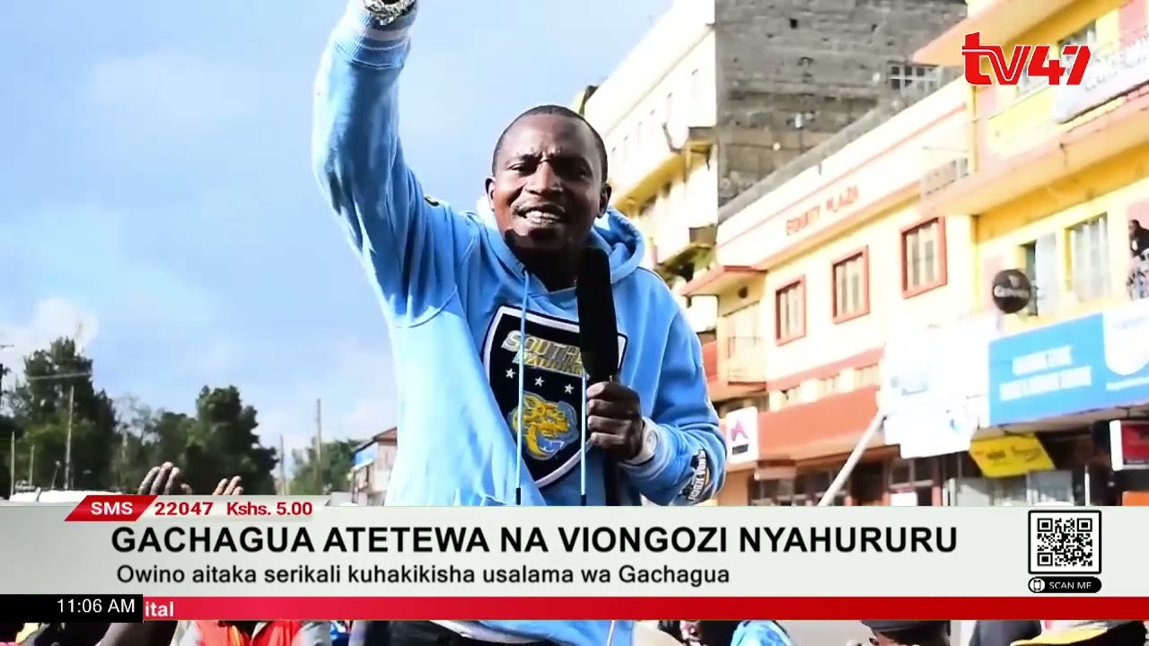 Kiongozi wa Bunge La Mwananchi Francis Owino aitaka serikali kuhakikisha usalama wa Gachagua