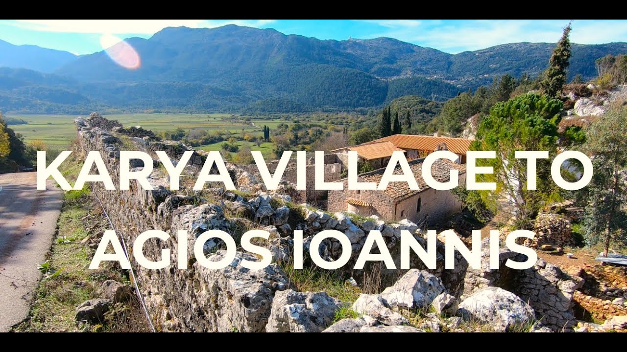 Karya to Agios Ioannis Prodromos Monastery | Lefkada Greece BIKE TOUR (2.7K)