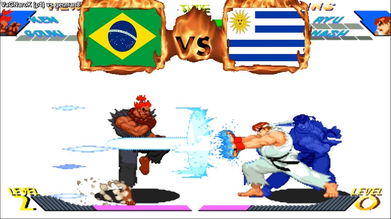 X-men VS Street Fighter - VaGNaroK (BRA) VS (URY) german850 [xmvsf] [Fightcade]  X-メンVSストリートファイター