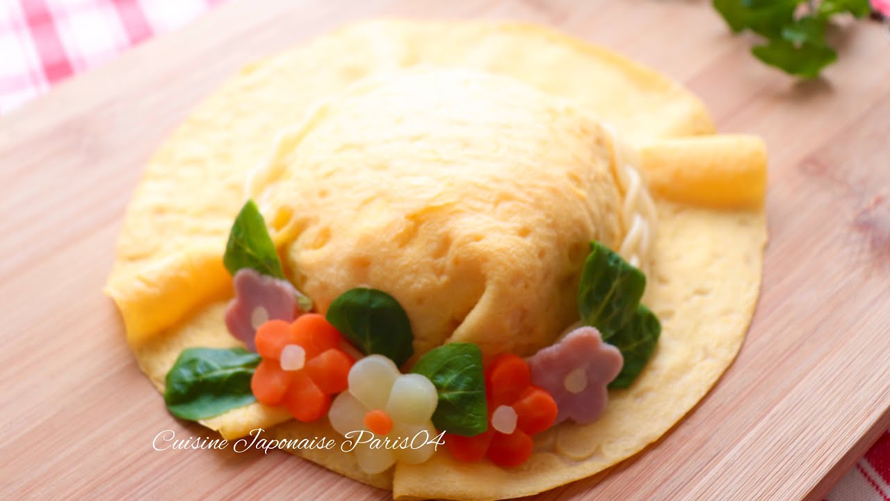 Recette Omurice en chapeau I  Kawaii  I  Facile I Kawaii Omelette rice I  Japonaise Paris 04