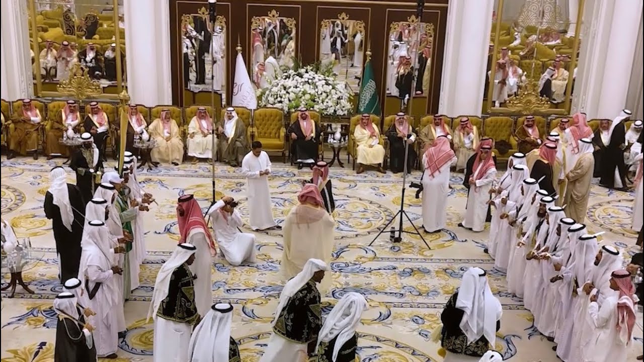 حفل زواج نواف بن فهد بن محمد بن منيخر بقاعة عبية نجد بمدينة #الريتض 