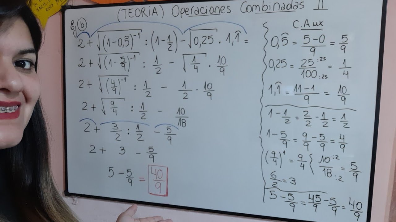 3°Año - Operaciones combinadas con Racionales II, con las seis operaciones vistas