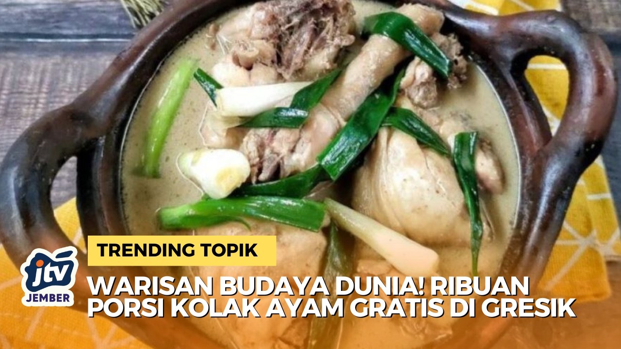 Serunya Masak 2.500 Porsi Kolak Ayam Khas Gresik