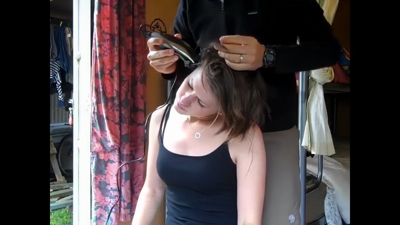 buzzed!! - Lauren buzz cuts her hair for the first time... (HD remaster)