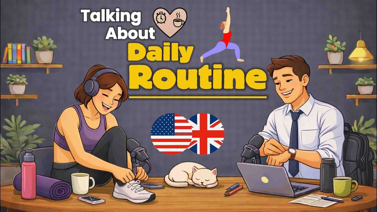 Daily Routine Conversation | English Podcast For Easy English Conversation
