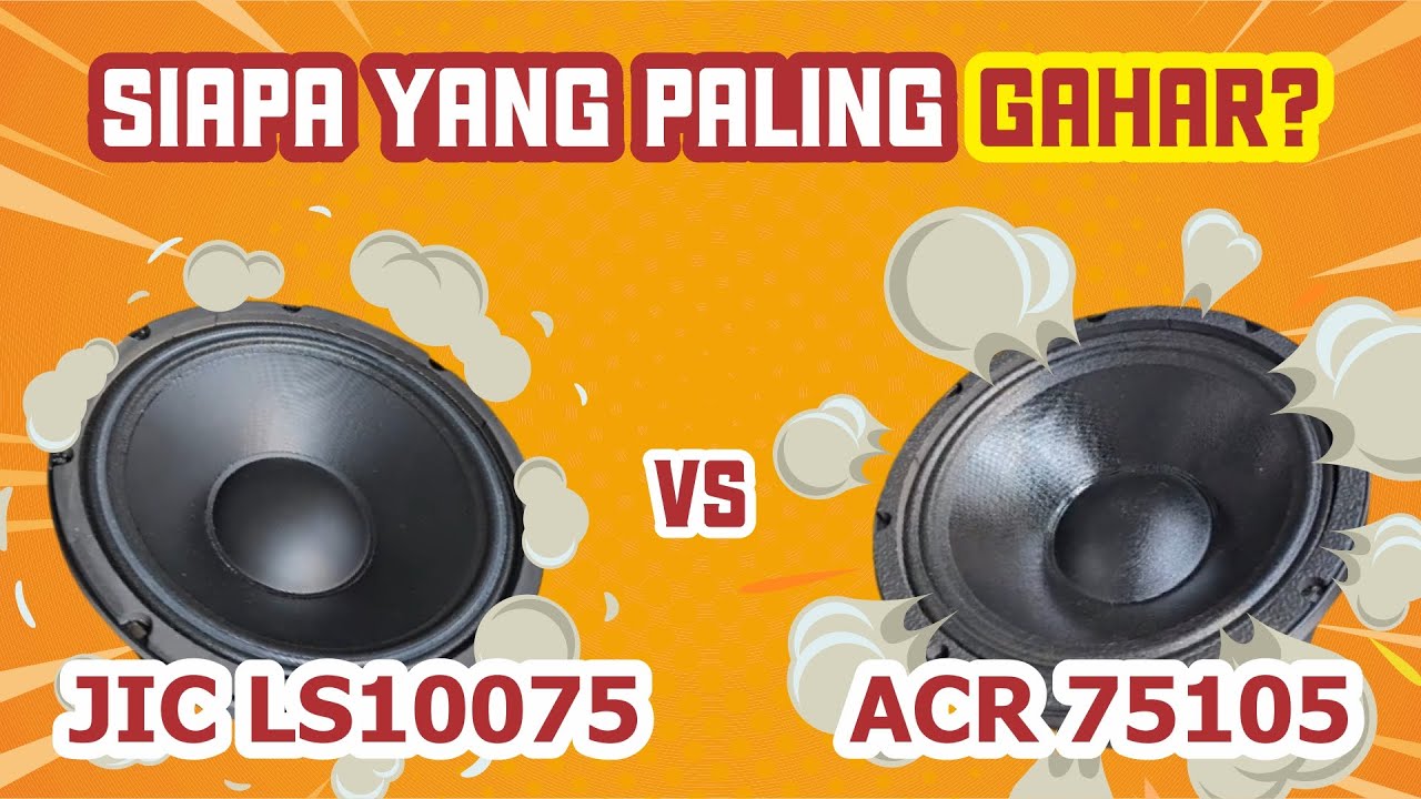 Review Speaker Fabulous ACR 75105 vs JIC LS10075