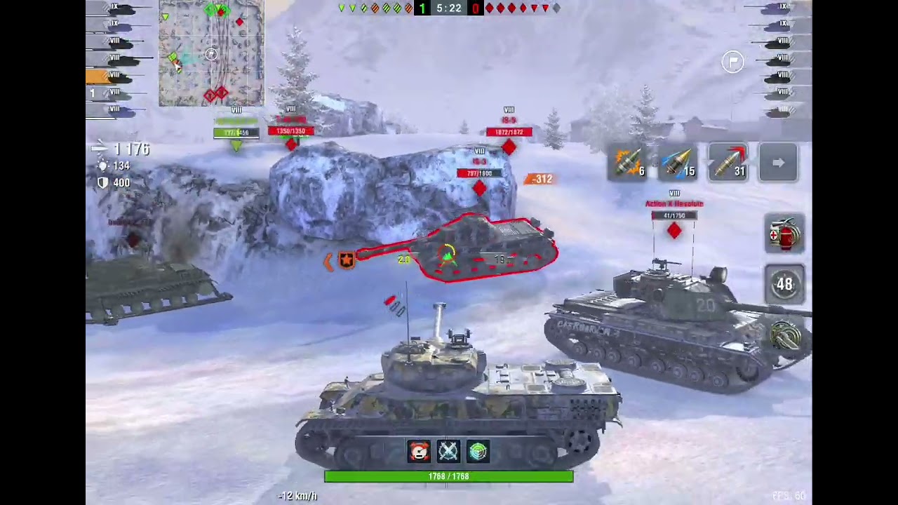 world of tanks blitz AMX 50 100 Gameplay