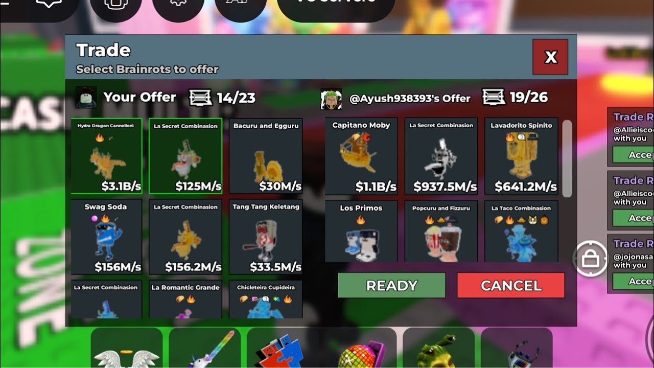 🔴🔥TRADING WITH VIEWERS IN SAB 🔥MORE!🏆