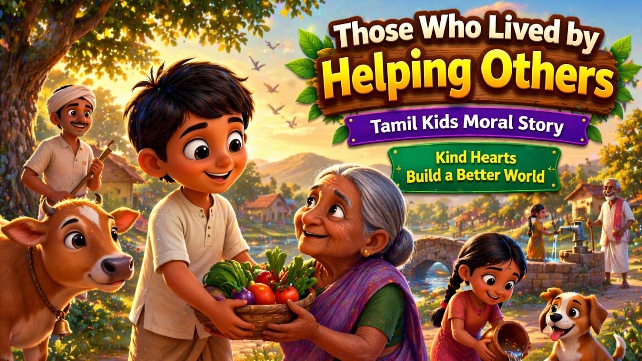 Those Who Lived by Helping Others | Tamil Kids Moral Story